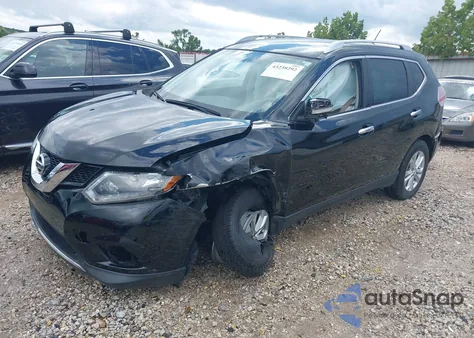 2015 Nissan Rogue Sv z USA, uszkodzony, nr VIN KNMAT2MVXFP511289